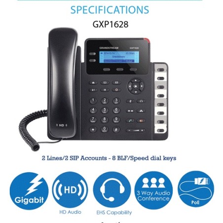 Grandstream SIP GXP-1628 Entry Standard