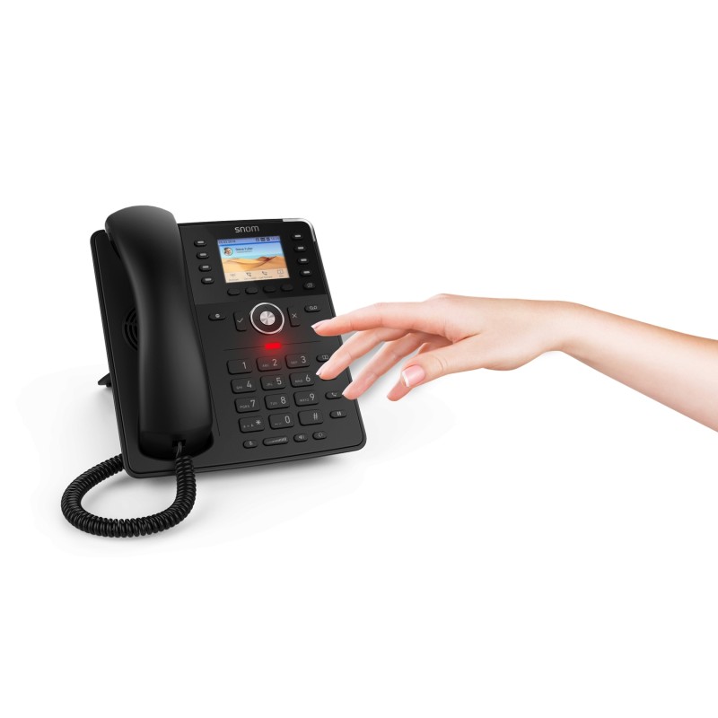 SNOM D735 VOIP Telefon (SIP) o. Netzteil, schwarz