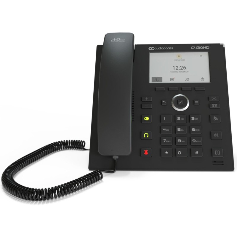 AudioCodes Teams TEAMS-C430HD IP-Phone PoE GbE black